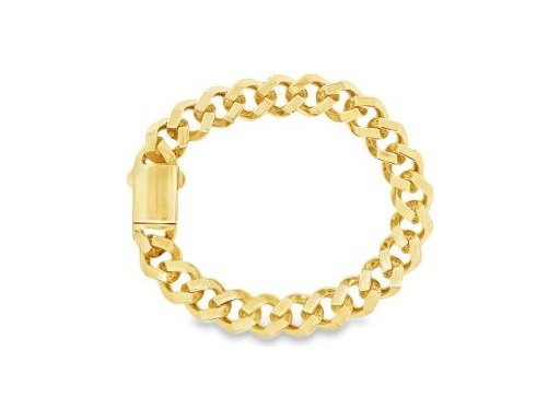 18K Yellow Gold Cuban Link Bracelet